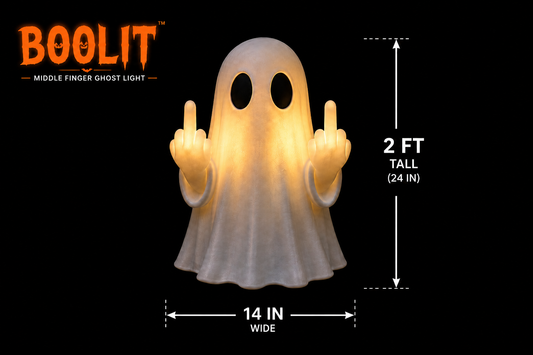 👻 BooLit™ Middle Finger Ghost Light